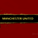 Manchester United banner image, based on paint splashes.