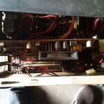 A dusty GPU inside an equally dusty CPU