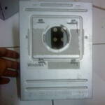 Bottom view of the hard disk cage.