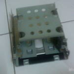 A DIY hard disk cage.