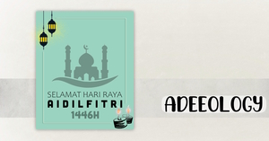 Poster ucapan Selamat Hari Raya Aidilfitri 1446 Hijrah.